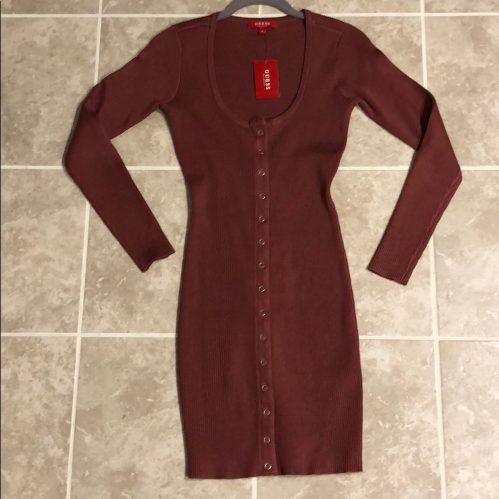 Guess button down dress
